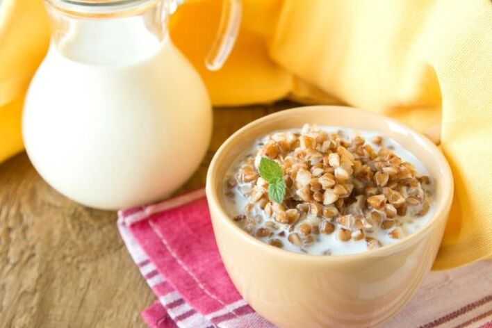 con kefir e menta